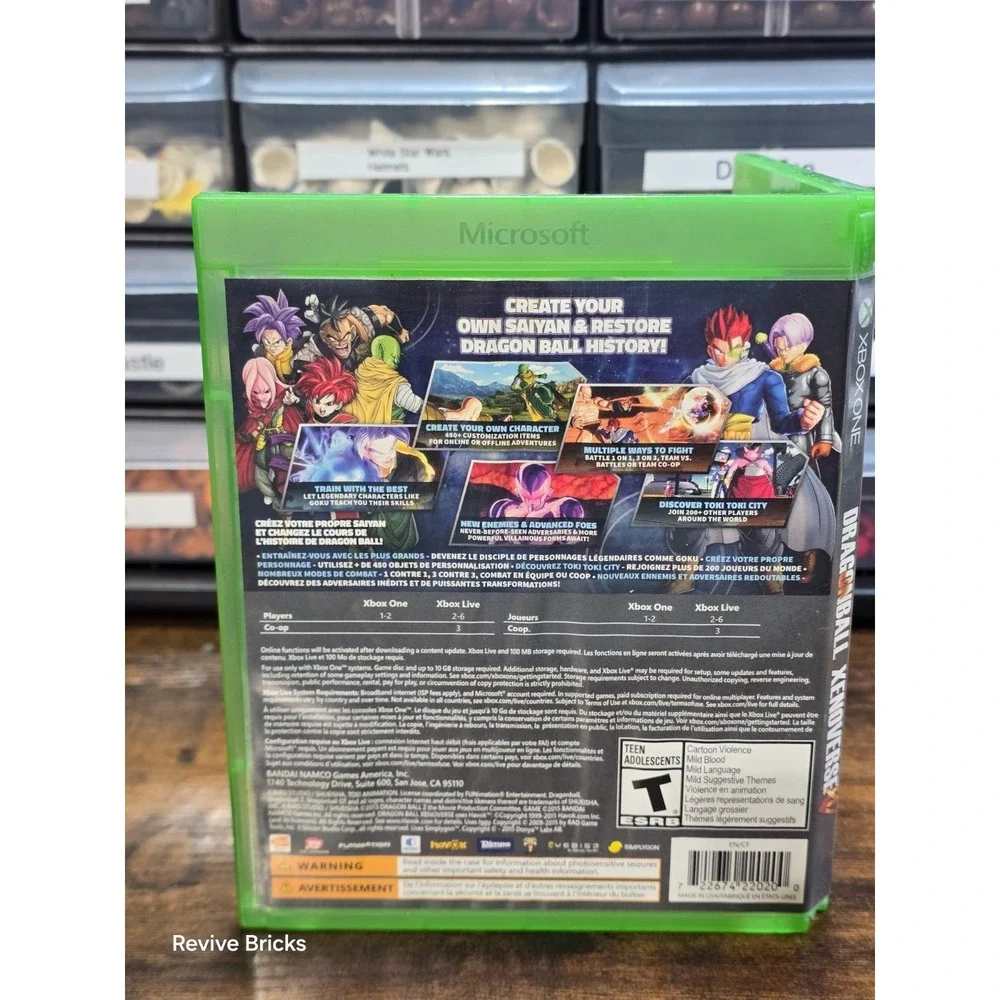 Dragon Ball XenoVerse (Microsoft Xbox One, 2015) Game & Case Tested Working VGC